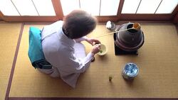 Traditional tea ceremony 'sado' 4 bulk 9/12 -4K- Stock Footage