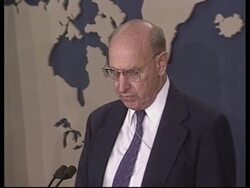 USA: WHITE HOUSE TERRORIST TARGETS PRESS CONFERENCE News Clip