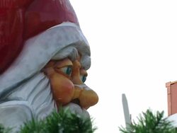 Santa Claus - Christmas market Stock Footage