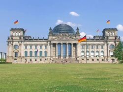 Reichstag in Berlin Stock Footage