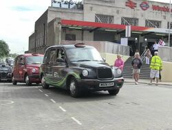 GV - WIMBLEDON TUBE & TRAIN STATION Stock Footage