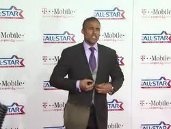 Rick Fox at the T-Mobile Magenta Carpet At The 2011 NBA All-Star Game at Los Angeles CA. (Footage by WireImage Video/GettyImages) Stock Footage