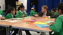 Prince Harry visits the Yes You Can project at Hamilton Community College in Leicester News Clip