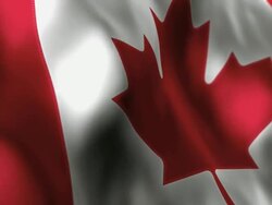 Canadian Flag High Detail - Looping Stock Footage