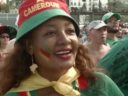 FIFA 2014 World Cup Fan Fest: Mexico v Cameroon Stock Footage