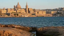 Valleta Malta Stock Footage