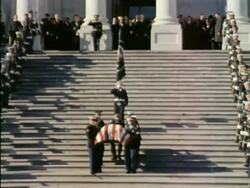 President John F. Kennedy's funeral Stock Footage