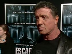 INTERVIEW - Sylvester Stallone talks about what he finds surprising about Arnold Stock Footage