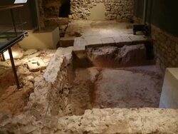 Roman Barcino, Roman remains, Barcelona, Spain. Stock Footage