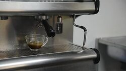 Coffee espresso preparation Stock Footage