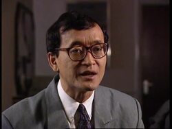 UK: CAMBODIAN OPPOSITION LEADER SAM RAINSY SPEAKS OF POLITICAL CRISIS News Clip