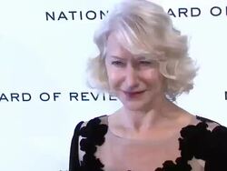 Helen Mirren at National Board of Review Awards Gala - Red Carpet at Cipriani 42nd Street on 1/10/2012 in New York City, NY. Stock Footage