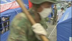 Aid & Shelter Camp for Sichuan Earthquake Victims News Clip