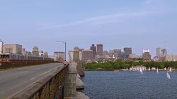 Boston bridge Stock Footage