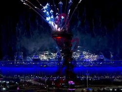 2012 Olympic Closing Ceremony at Olympic Stadium on August 12, 2012 in London, England, Restriction to read: UK Broadcast OUT (Footage by WireImage Video/Getty Images) Stock Footage