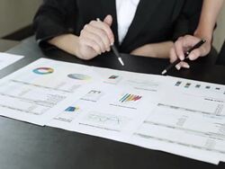 Two businesswomen team Stock Footage