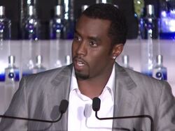 Sean 'Diddy' Combs Announces New Business Venture With Ciroc Vidka Stock Footage