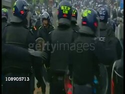 Mounted Police At Bradford Race Riots News Clip