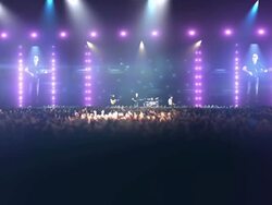 Concert with crowd in slow motion. Stock Footage