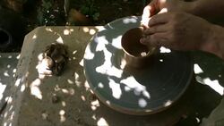 pottery work Stock Footage