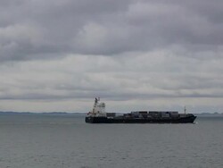 Container traffic time lapse Stock Footage