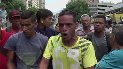 Venezuelans protest food shortages Instructional Video