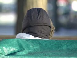 Homeless people on Washington DC streets News Clip