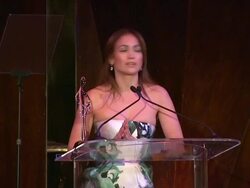 SPEECH - Jennifer Lopez at March of Dimes Celebration of Babies Luncheon Honoring Jennifer Lopez in Los Angeles, CA on 12/06/13 Stock Footage
