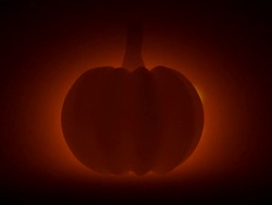 Turning Halloween Pumpkin (Loopable) Stock Footage