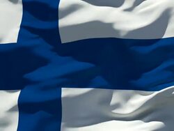 Finland Flag Stock Footage