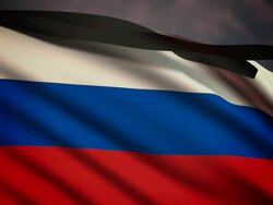 Russian memorial flag Stock Footage