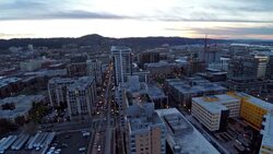Aerial Oregon Portland Stock Footage