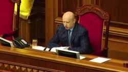Turchynov claims Kiev forces destroy  2 pro-Russian bases; small anti-Russian demos News Clip