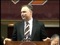 President Bush, joined by Virginia Governor Tim Kaine Tuesday, said that he prays for comfort for those victimized by the shootings at Virginia Tech. News Clip