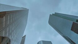 Manhattan buildings in New York Stock Footage