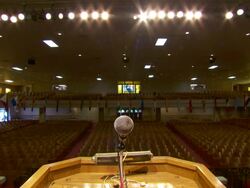 MS Interior of mason temple / Memphis, Tennessee, United States Stock Footage