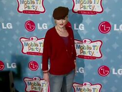 LG Mobile Phones Introduces the Future of TV at LG's Mobile TV Party Stock Footage