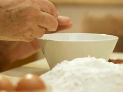 HD DOLLY: Breaking An Egg Stock Footage