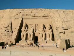The Great Temple Of Ramesses Ii Stock Footage