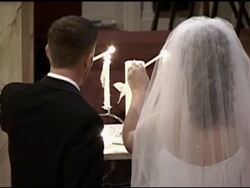 Unity Candle Stock Footage