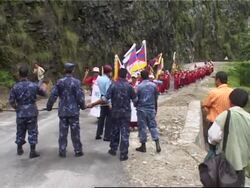 Police detain Tibetan monks, nuns at China border News Clip