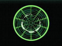 Radar Screen with Airplanes Stock Footage