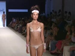 Models walk the runway during the White Sands Australia swimwear 2012 show  Stock Footage