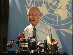 News conference by UN official Ian Martin News Clip