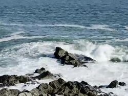 Waves of the Atlantic Ocean Stock Footage