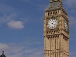 T/L, MS, Clock Tower, London, England Stock Footage
