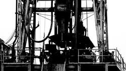 Black and White Fracking Stock Footage