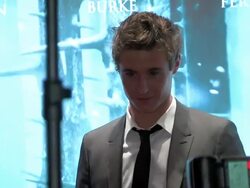 Max Irons at the Red Riding Hood Special Screening at London England. (Footage by WireImage Video/GettyImages) Stock Footage