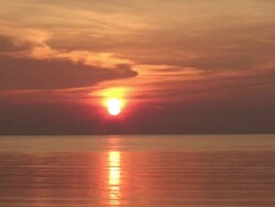 Sunset over the Pacific Ocean Stock Footage