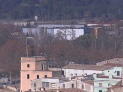 Catalonia Independence Flag Stock Footage